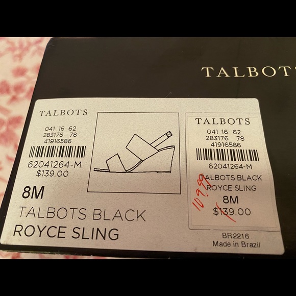 Talbots leather wedge sandals 8M - Picture 4 of 4